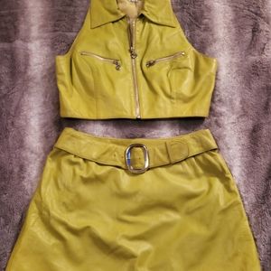 Vintage Leather 2 Piece Set